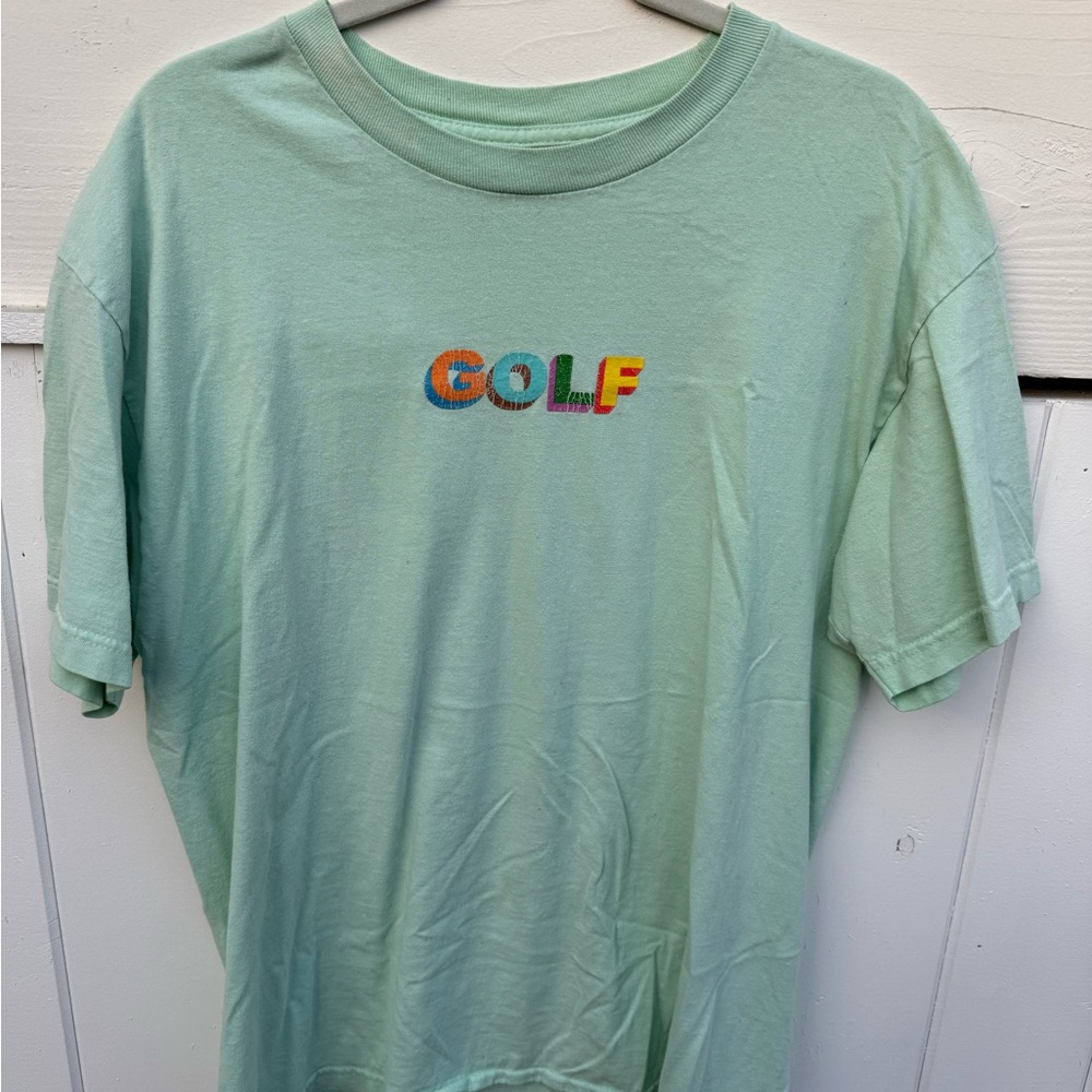 Golf Wang mint green logo tee